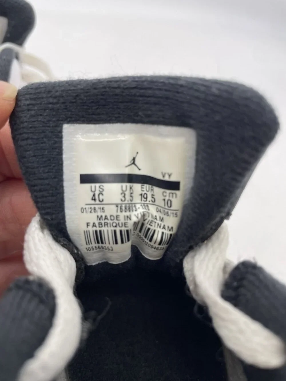 Nike Air Jordan 6 Retro Low BT White Infrared Baby Toddler Shoes Size 4C